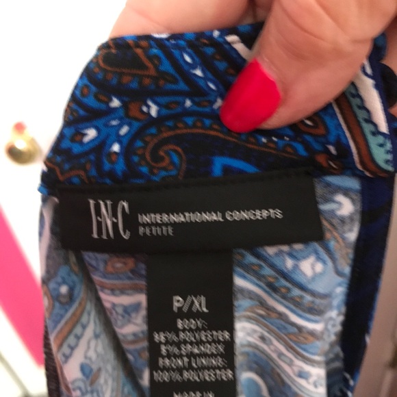 I-N-C Enchanted Paisley Top NEW WITH TAGS - Picture 7 of 7